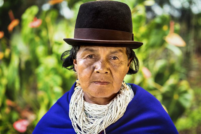 Bild einer indigenen Frau