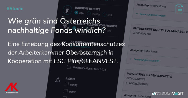 Studie: Wie grün sind Österreichs nachhaltige Fonds wirklich?