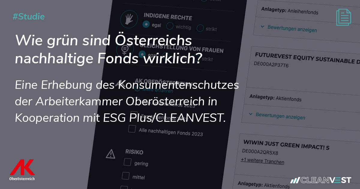 Studie: Wie grün sind Österreichs nachhaltige Fonds wirklich?