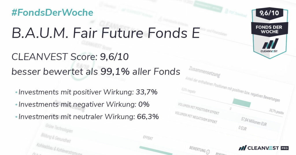 #FondsDerWoche: B.A.U.M. Fair Future Fonds