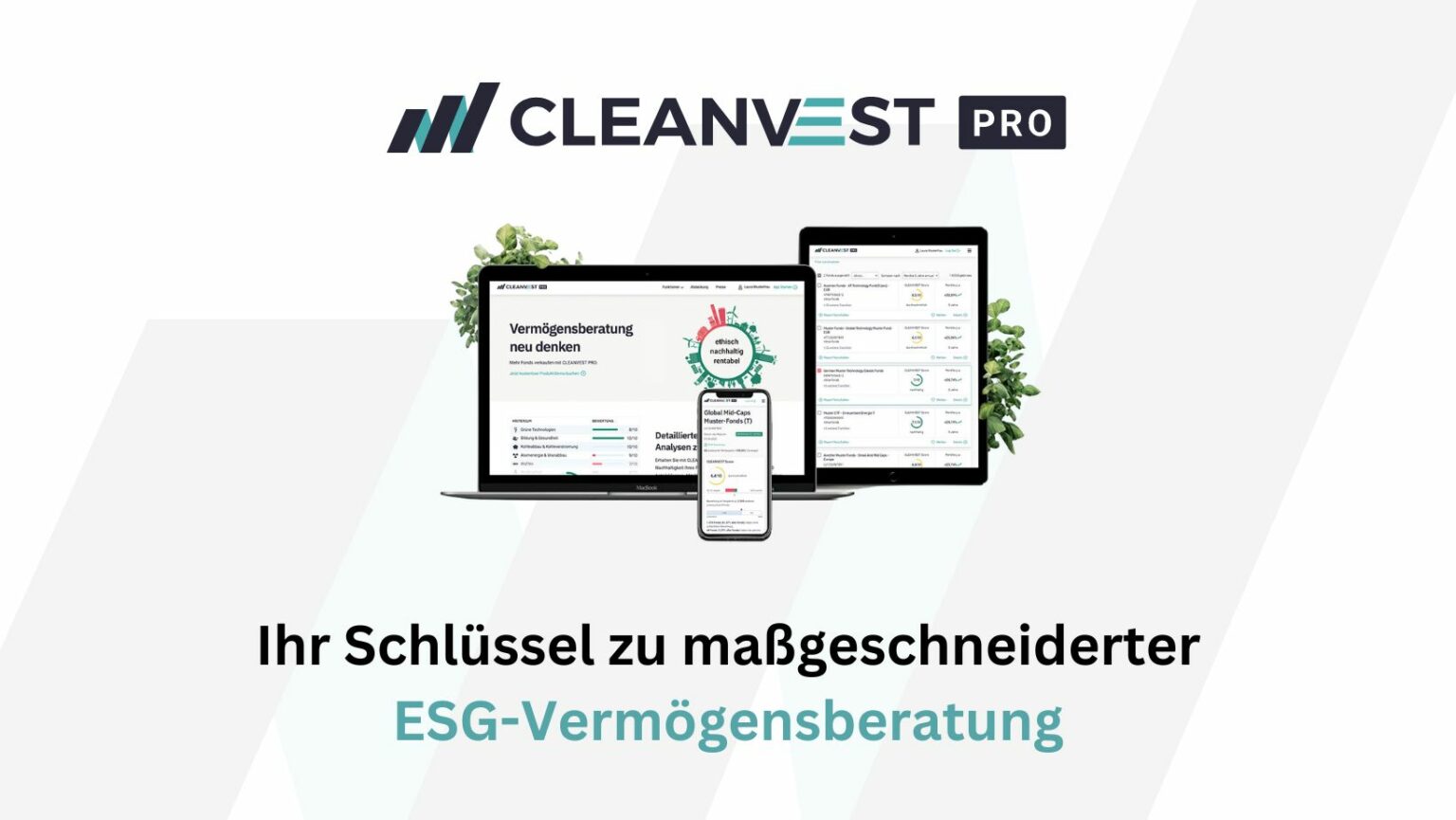 CLEANVEST PRO - Schlüssel zu maßgeschneideter ESG-Vermögensberatung